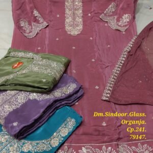 Dm Sindoor Glass Organza Cp - 241