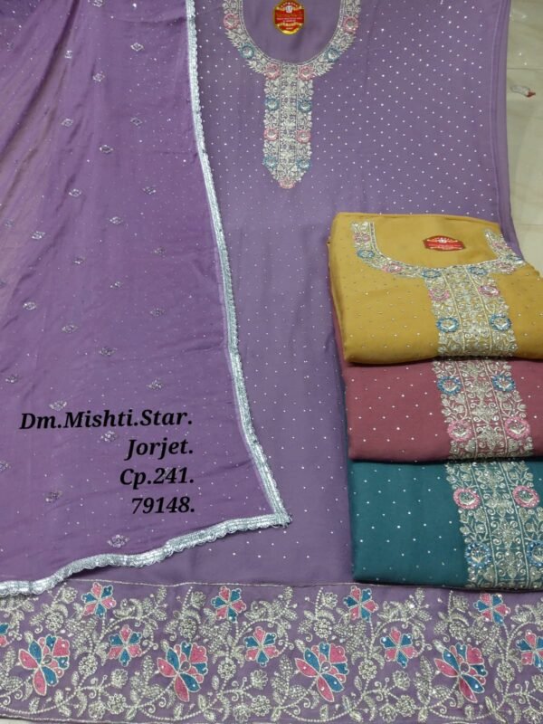Dm Mishti Star Georgette