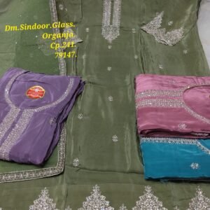 Dm Sindoor Glass Organza