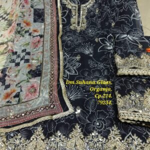 Dm Suhana Glass Organza