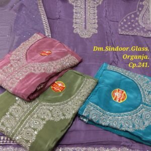 Dm Sindoor Glass Organza