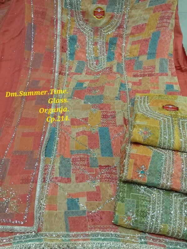 Dm Summer Time Glass Organza