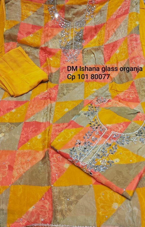 Dm Ishana Glass Organza