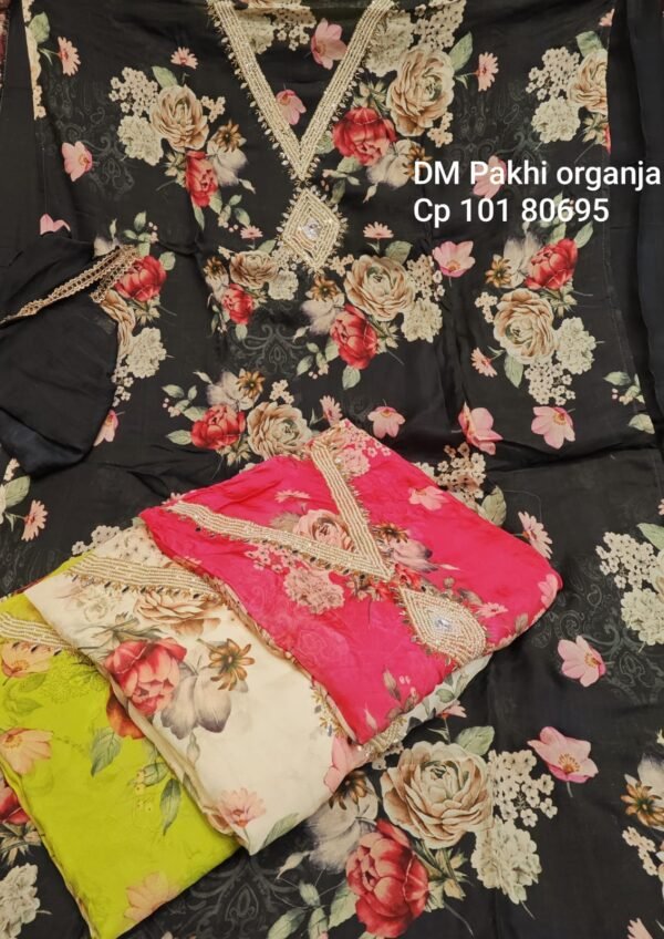 Dm Pakhi Organza