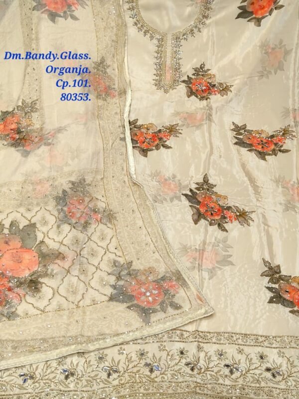 Dm Bandy Glass Organza