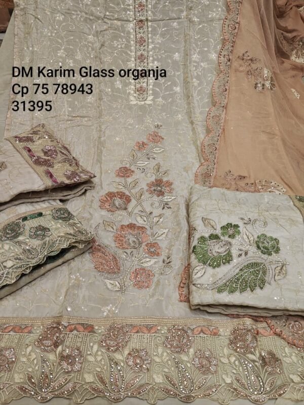 Dm Karim Glass Organza
