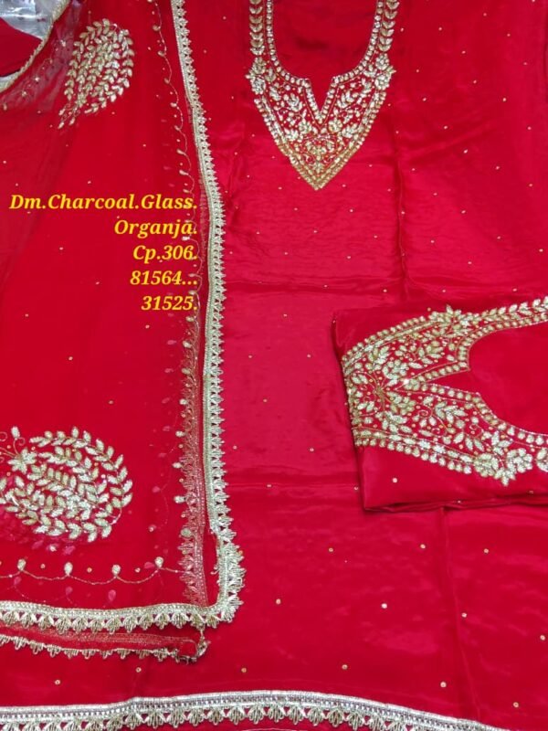 Dm Charcoal Glass Organza