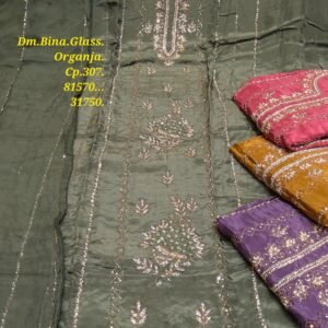 Dm Bina Glass Organza
