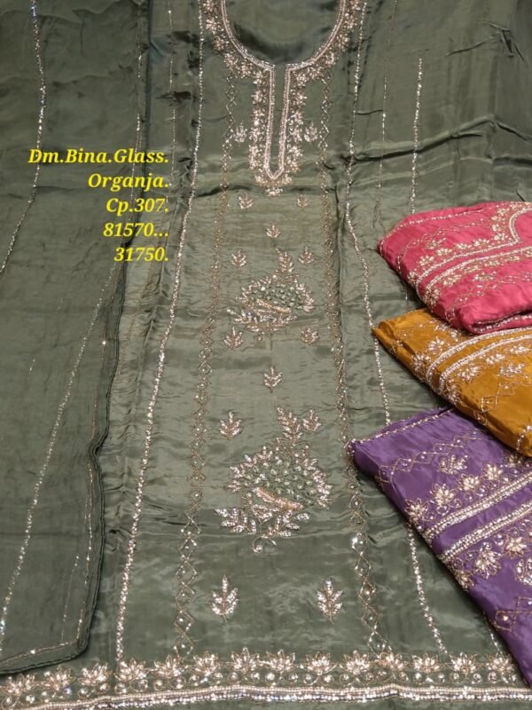 Dm Bina Glass Organza