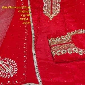 Dm Charcoal Glass Organza