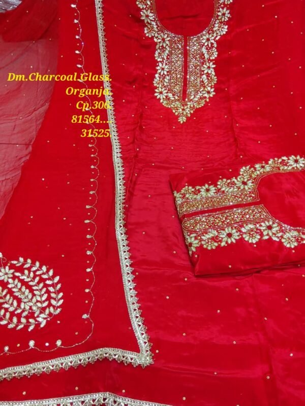 Dm Charcoal Glass Organza