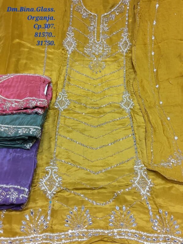 Dm Bina Glass Organza