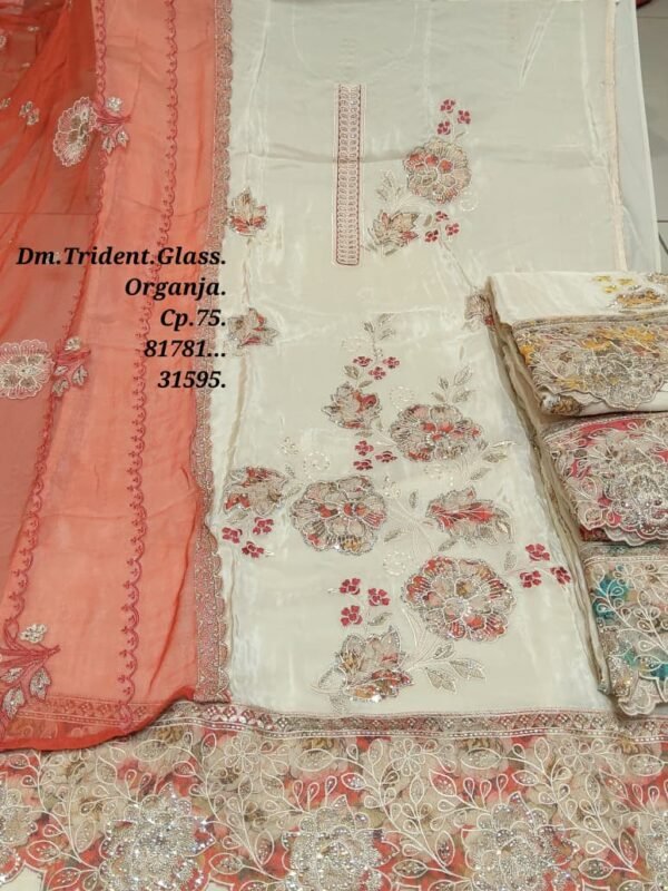 Dm Trident Glass Organza