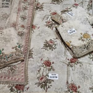 DM KARTAVYA GLASS PRINT SOFIA SILK BOTTOM  CP-444 , 85788